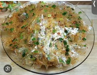 Hình ảnh Trộn  mỡ hành- không  tỏi phi 