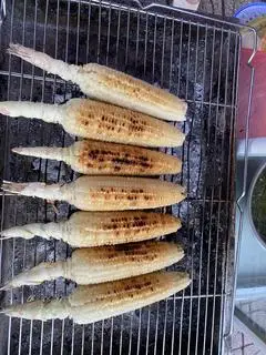 Hình ảnh bắp nướng mỡ hành