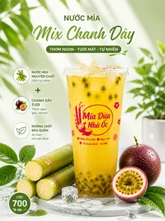 Hình ảnh Nước Mía Chanh Leo ( 500ml ) 