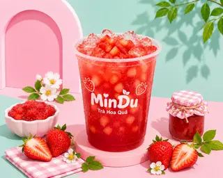 Hình ảnh Trà dâu tây