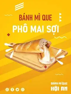 Hình ảnh Bánh Mì QUE phomai kéo sợi 