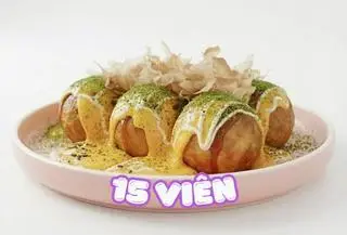 Hình ảnh 15 Viên Tako Xốt Phô mai Cay