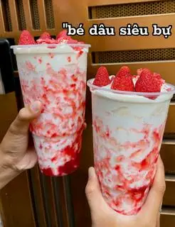 Hình ảnh Sữa chua dâu thăng hoa