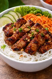 Hình ảnh Bún thịt nướng - không chả giò