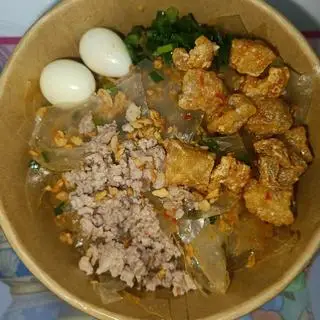 Hình ảnh bánh tráng mỡ hành muối nhuyễn tóp mỡ siêu ngon 