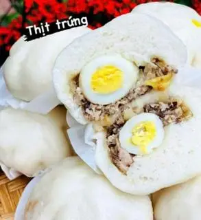 Hình ảnh Bánh Bao Thịt Trứng 