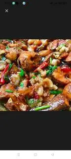 Hình ảnh cơm cá lóc kho tiêu 