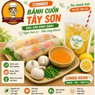 Hình ảnh Combo 1 cuốn Tây Sơn bình thường + túi trà chanh tươi