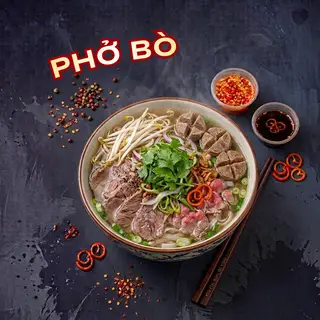 Hình ảnh Phở Bò đầy đủ