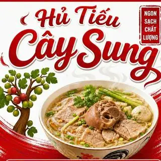 Hình ảnh Hủ tiếu đầy đủ có giò hoặc xương