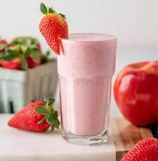 Hình ảnh nước ép dâu mix táo