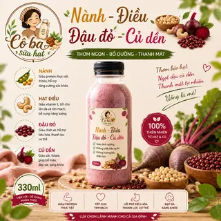 Hình ảnh Sữa hạt Nành - Điều - Đậu đỏ - Củ dền