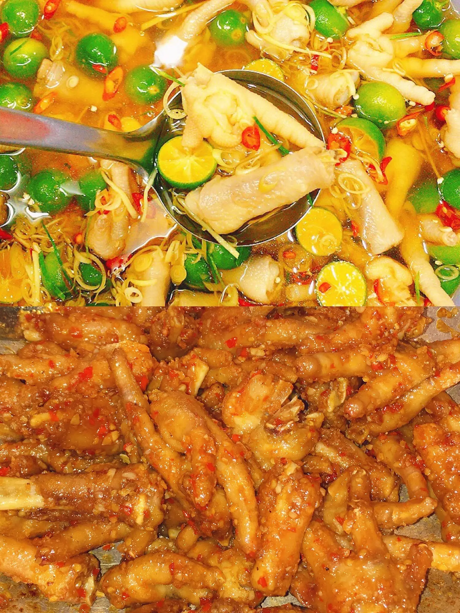 Hình ảnh Combo 3 : Chân Gà X.X Sả Tắc + Chân Gà X.X Bơ Cay 