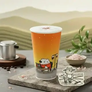Hình ảnh Cà Phê Muối Hồng Himalaya