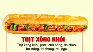 Hình ảnh Bánh mì que thịt xông khói