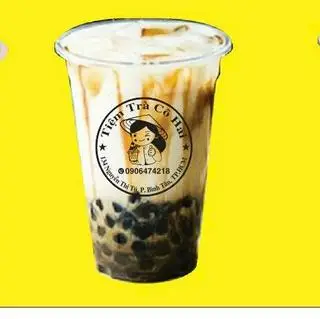 Hình ảnh Trà Sữa Táo Xanh pull topping 