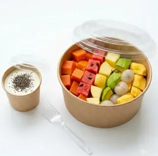 Hình ảnh Trái cây tô sữa chua hạt chia