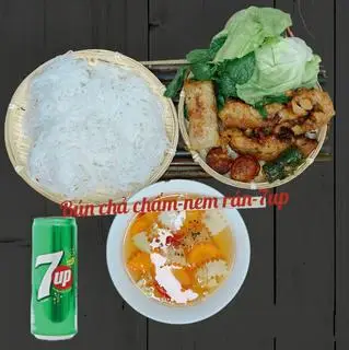 Hình ảnh Bún Chả Chấm  - 7Up- Nem Rán
