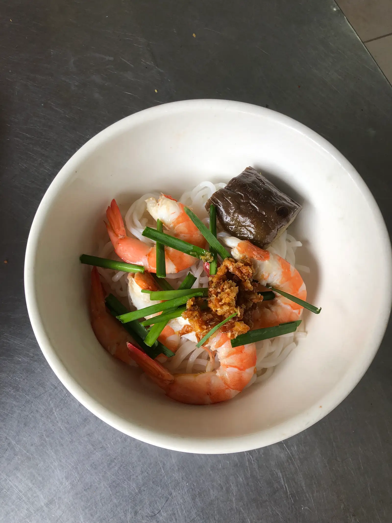 Hình ảnh bún mắm tôm + cà tím