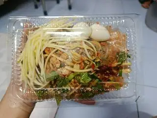 Hình ảnh Bánh tráng mỡ hành ( tặng trà đá )