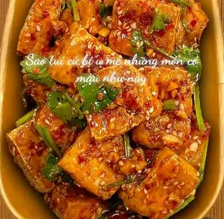 Hình ảnh Đậu Hủ Lắc Sốt Mè