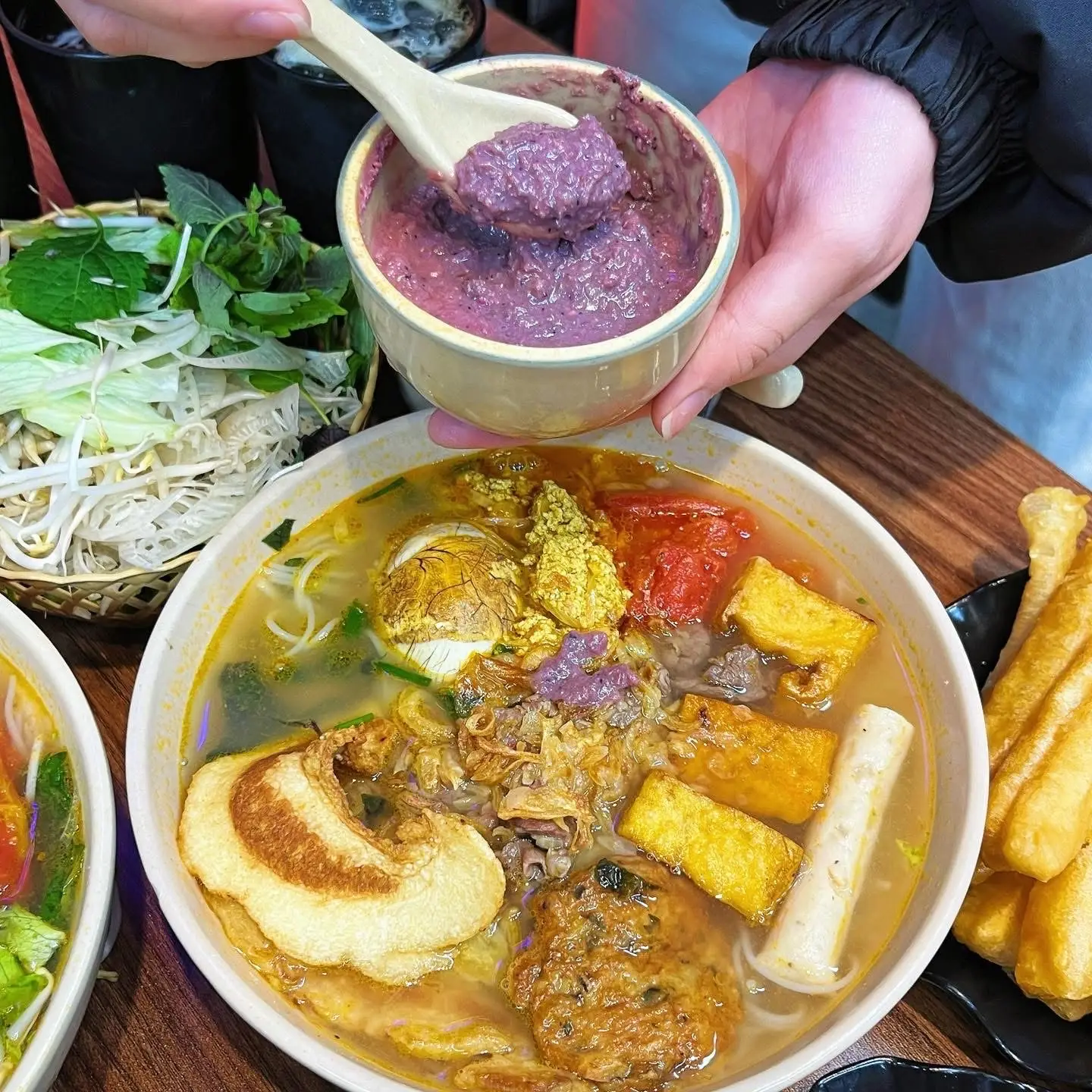 Hình ảnh Bún riêu ngon bát tuỳ chọn ít topping