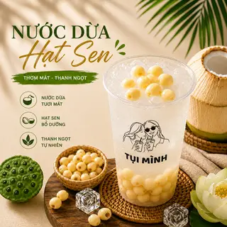 Hình ảnh Nước dừa hạt sen