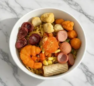 Hình ảnh mì trộn thập cẩm 1 mì