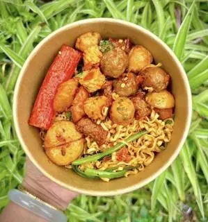 Hình ảnh  mì trộn 9 loại viên chiên