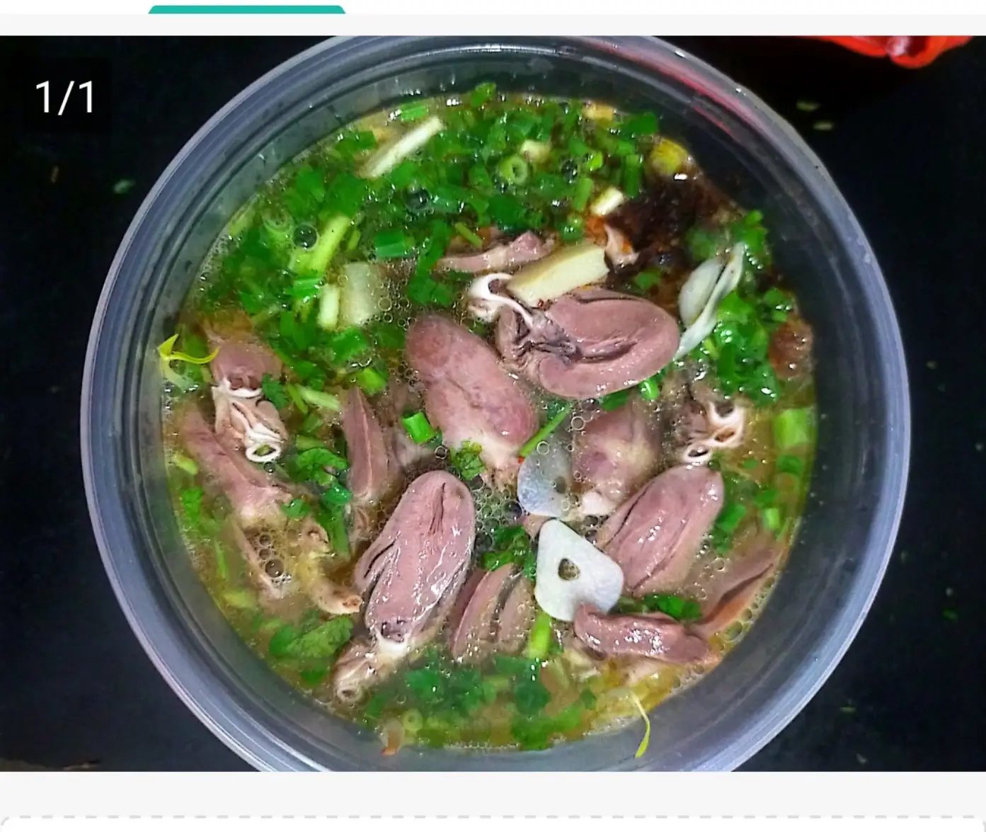 Hình ảnh phở tim vịt 