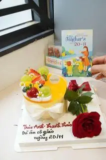 Hình ảnh 5002. Mousse trà xoài chanh dây và hoa hồng