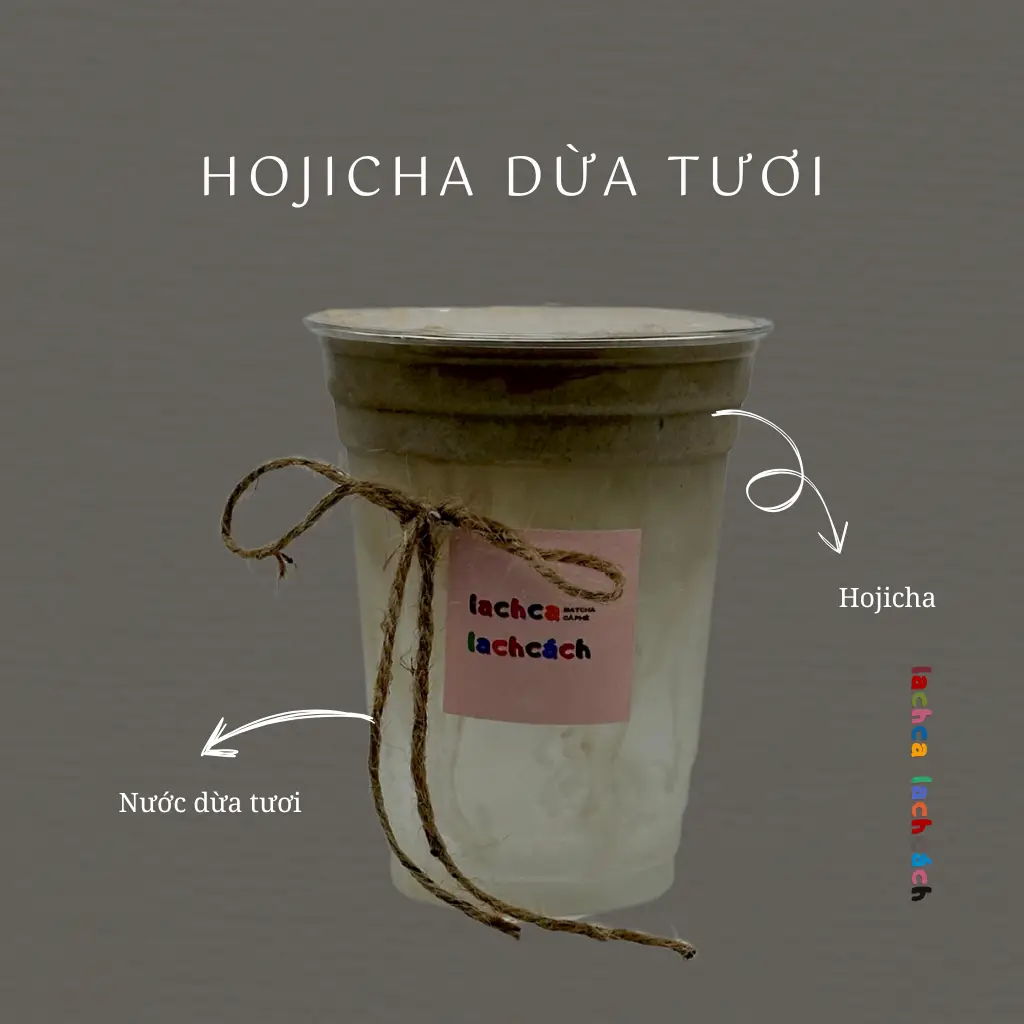 Hình ảnh Houjicha Dừa Tươi-Coco Houjicha