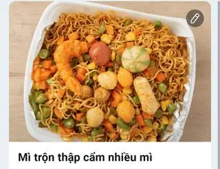 Hình ảnh Mì trộn thập cẩm nhiều mì