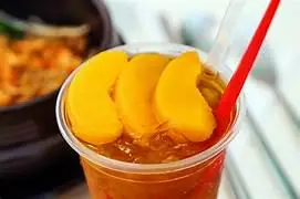 Hình ảnh Trà đào cốc siêu to khổng lồ
