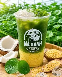 Hình ảnh Rau má đậu xanh sữa dừa