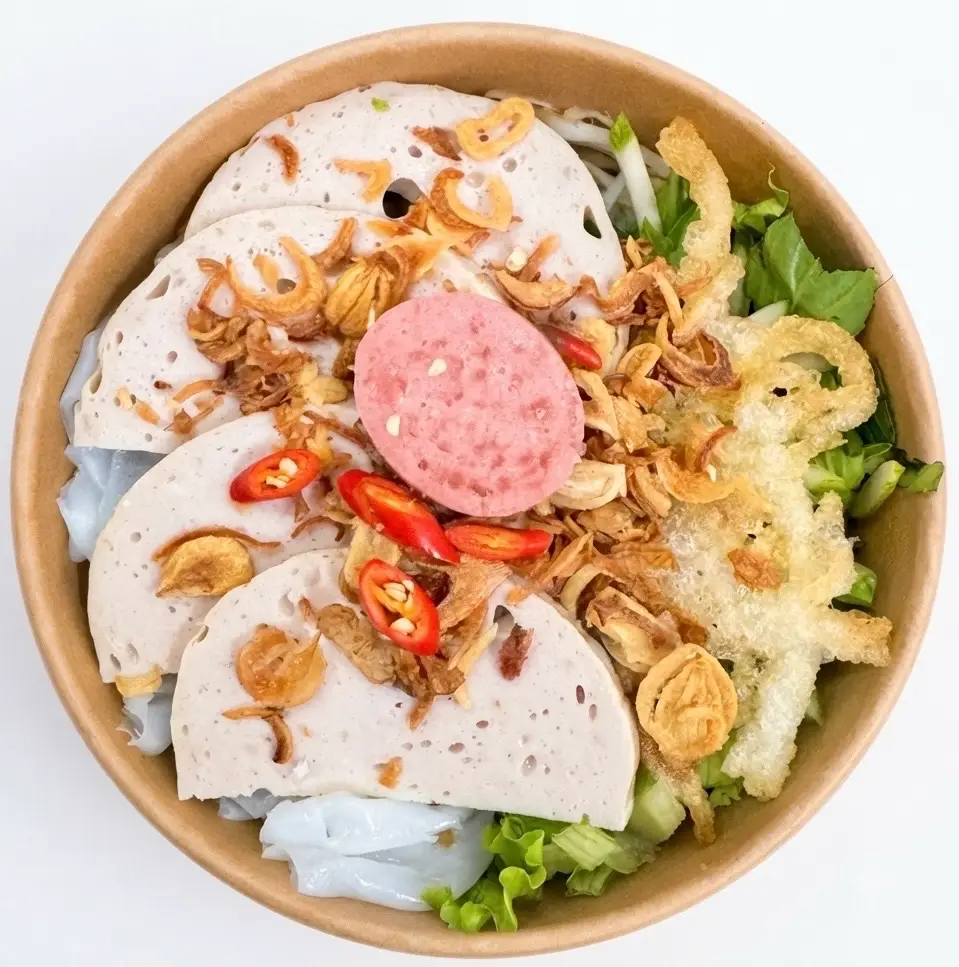 Hình ảnh Bánh Ướt Nóng Chả Lụa - Nem Chua