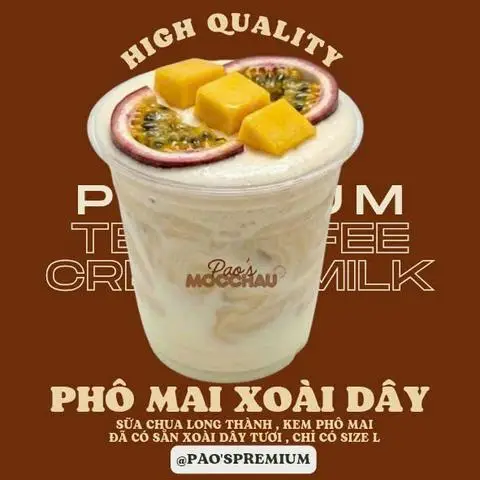 Hình ảnh Sữa Chua Phô Mai Xoài Chanh Dây Size L