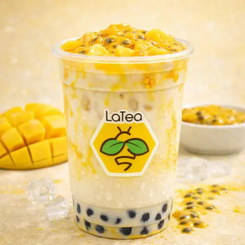 Hình ảnh Trà sữa sốt xoài