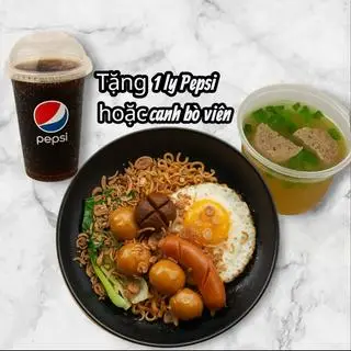 Hình ảnh TẶNG PEPSI/CANH BÒ VIÊN- Mì trộn đặc biệt ĂN LÀ GHIỀN