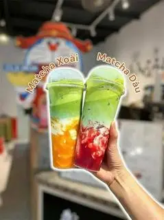 Hình ảnh Matcha dâu latte