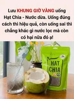Hình ảnh Dừa tắt hạt chia giải nhiệt