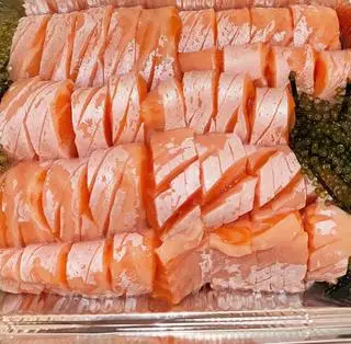 Hình ảnh Sashimi bụng cá hồi 300gr - salmon belly sashimi