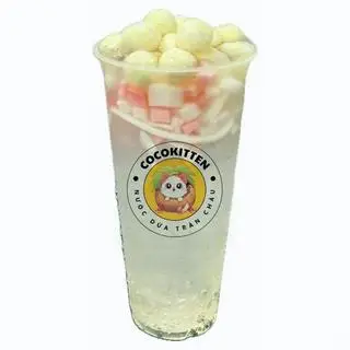 Hình ảnh Nước dừa viên phô mai + trân châu dừa (500ml)