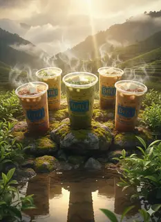Hình ảnh Trà sữa thạch phô mai tươi 700ml