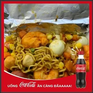 Hình ảnh Mì trộn thập cẩm + Coca