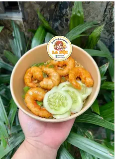 Hình ảnh mì trộn tôm định hình