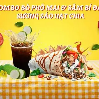 Hình ảnh Combo Bò Phô Mai & Trà Bí Đao Sương Sáo Hạt Chia