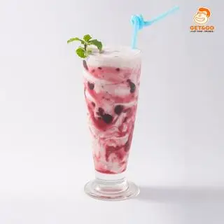 Hình ảnh sữa chua việt quất đá