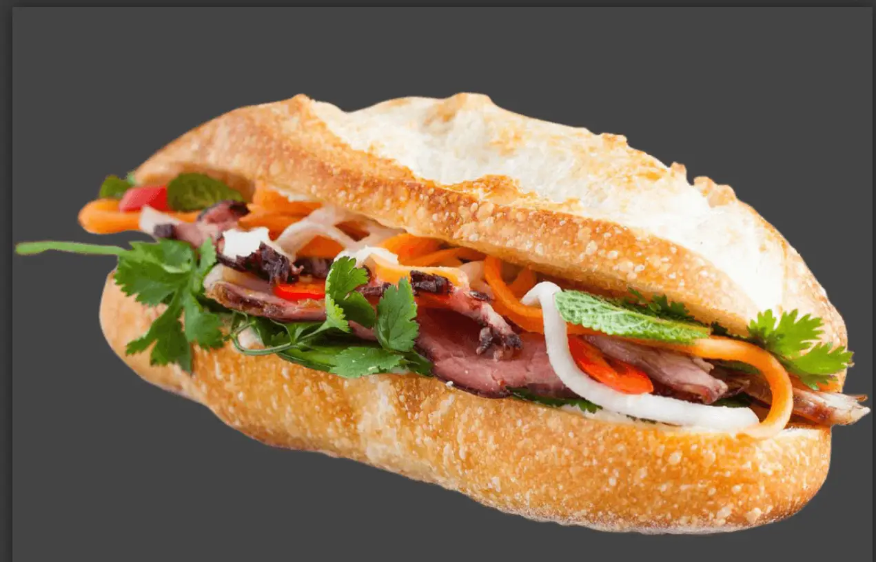 Hình ảnh Bánh mì 2 trứng ngải cứu