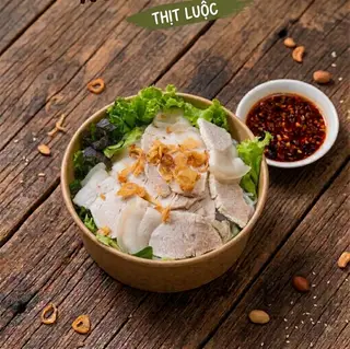 Hình ảnh bún thịt luộc 